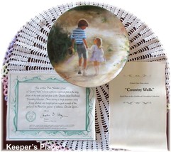 Donald Zolan COUNTRY WALK Collectors Plate Brother Sister COA Brochure Box - £7.99 GBP