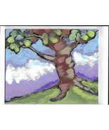 Reaching For The Sun Landscape 8 x 10 Canvas Panel Acrylic PTG - £18.39 GBP