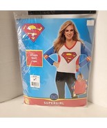 Supergirl  Tee And Cape Superhero Halloween Adult Costume Size Medium 10-14 - $196.91 MXN