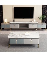 coffee table &amp; Tv stand setLiving room Italian furniture design style Ma... - $3,813.98 CAD