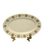 Shenango Restaurant Ware Oval Serving Platter Brown Medallions and Stars - £16.27 GBP