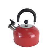 1.5L Red Stainless Steel Whistling Tea Pot Kettle Stovetop Design - $291.16 MXN