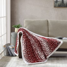 Eddie Bauer Ultra-Plush Collection Throw Blanket-Reversible, San Juan Red Clay - £27.17 GBP