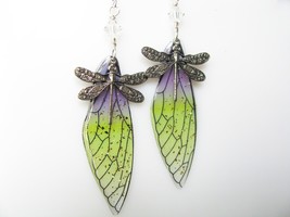 Dragonfly wings Resin Earrings casual Fashion earrings for women - £15.22 GBP