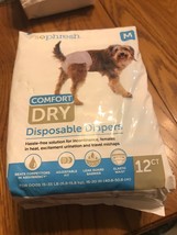 So Phresh Comfort Dry Disposable Dog Diapers, Count of 12 - Open pack - M - $16.81