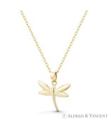 Dainty Dragonfly Insect / Animal Charm Pendant in 14k Yellow Gold - Gift... - $1,848.60 MXN+