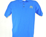 McDONALDS Fast Food Employee Uniform Polo Shirt Blue Size XL NEW - $25.49