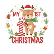 Baby My First Christmas PNG: holiday art (Digital Download) - €1,67 EUR