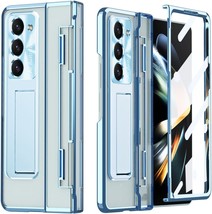 For Galaxy Z Fold 5 Case with Hinge Protection Electroplating Design Built in Sc - £56.40 GBP