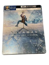 NEW DC Aquaman &amp; The Lost Kingdom Steelbook 4K Ultra HD Blu Ray &amp; Digital - £39.89 GBP