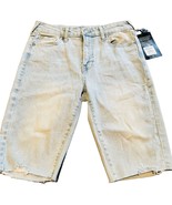 True Religion Vintage High Rise Bermuda Jean Shorts Size 28 NWT - £34.88 GBP