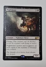Nightmare Welcome Deck 2017 M17 Regular Black Horse Creature Power Equal... - $1.42