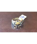 Tiger Eye Ring 14k H.G.E Size 11 UNUSED Vintage cabchon style - €11,71 EUR