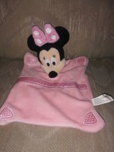 Disney Minnie Mouse Pink Lovie Plush Blanket Lovey Just Play Security... - £11.81 GBP