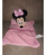 Disney Minnie Mouse Pink Lovie Plush Blanket Lovey Just Play Security... - £11.66 GBP
