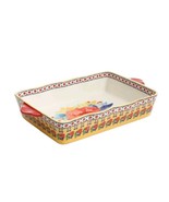 Pioneer Woman ~ DAZZLING DAHLIA ~ 4.4 Quart ~ Rectangular ~ Ceramic Baki... - $46.75