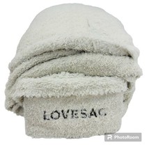 LoveSac SuperSac Swirl Phur Eskimo Cover Off White Bean Bag Chair - £190.59 GBP