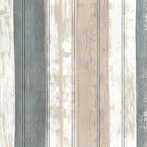Dundee Deco PJ2229 Beige, Brown, Teal Faux Planks 3D Wall Panel, Peel and Stick  - £10.01 GBP+
