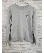 Vintage 90s FILA Size Medium Sweatshirt Embroidery Logo Pullover Heather... - $437.71 MXN