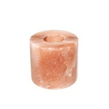 Himalayan Salt Candle Holder Cylinder Shape, Pure Himalayan Salt - relaxation - £13.42 GBP