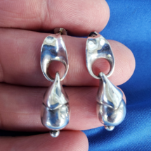 Original Designer 925 Sterling Silver Dangle Drop Earrings Jewelry Gift ... - $236.55