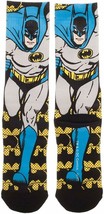 Dc Comics Justice League Batman Premium Sublimated All Over Print Crew Socks Men - £5.91 GBP