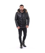 Barya Men's Down Puffer Leather Coat - €254,99 EUR Barya Men's Down Puffer Leather Coat - €254,99 EUR
