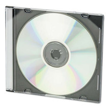Innovera Slim CD/DVD Jewel Cases - Clear/Black (100/Pack) - $56.04