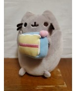 GUND Pusheen and Birthday Cake Gray 5&quot; Cat  (4059126) Soft Plush Toy Stu... - $111.38 MXN