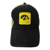 Iowa Hawkeyes Black &amp; Yellow Trucker Mesh Snapback Hat Adjustable Cap - $12.00