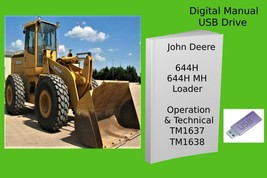 John Deere 644H &amp; 644H MH Loader Repair Technical &amp; Operation Manual Set - £33.60 GBP