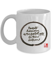 Parents Harmony Is The Greatest Gift For Their Children Mug Calligraphy Tea Cup - £11.55 GBP+