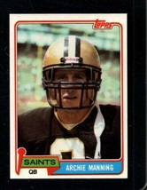1981 Topps #158 Archie Manning Nm Saints - £4.23 GBP