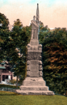 Greenwich Connecticut Soldiers Monument Post Road Putnam Avenue Postcard - $7.17