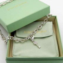 Judith Ripka CZ Key Pendant Pendant Necklace in Sterling Silver 925 - £198.48 GBP