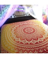 Indian Cotton Queen Size Psychedelic Hippie Bohemian Wall Hanging Tapestry  - $18.99