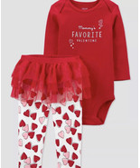 NWT Carter’s Girls Size 6 Mo Mommy’s Favorite Valentine” W/ Tutu Legging... - €8,63 EUR