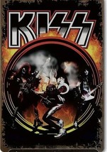 Kiss 12/8 Metal Sign Distressed New - £23.34 GBP
