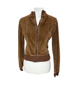 Original Star Jeans Corduroy Jacket Medium Women&#39;s Brown mock collar coa... - £10.90 GBP