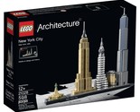 Lego Architecture New York City USA (21028) 598 Pieces NEW Sealed (See D... - £37.16 GBP