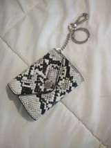 Steve Madden chain Wallet snake print black/white - $14.01