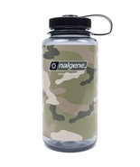 Nalgene Sustain 32oz Wide Mouth Camouflage Bottle (Gray) Recycled Reusable - €15,03 EUR