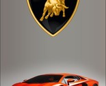 Lamborghini Car Racing Flag Vertical 3X5 Ft Polyester Banner USA - £12.58 GBP
