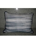VERA WANG &quot;SHIBORI&quot;  2 PC TOSS PILLOWS  WHITE /NAVY  NIP - $205.29 CAD
