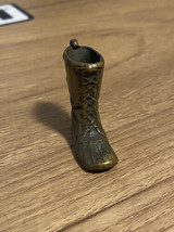 Vintage WW1 Era Style Military Solider Field Boot Brass Charm Figural US Army - £19.37 GBP