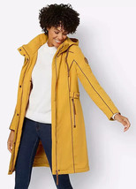 WITT Padded Hooded Coat in Ochre UK 18 Petite    (fm41-8) - £86.29 GBP