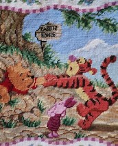 Winnie the Pooh ~ 100 Acre ~ 13.5 x 14 ~ Wool/Cotton ~ Tapestry Pillow C... - $30.00