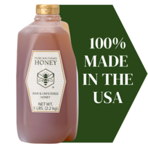5 lbs. of 100% Raw, Unfiltered &amp; Unheated Georgia Honey, New 2024 CropGa... - $42.49