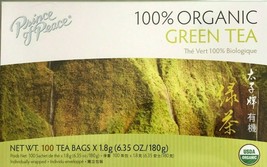 1 Box, Prince of Peace 100% Organic Green Tea, 6.35 Oz / 180g - 100 Tea Bags - $11.39