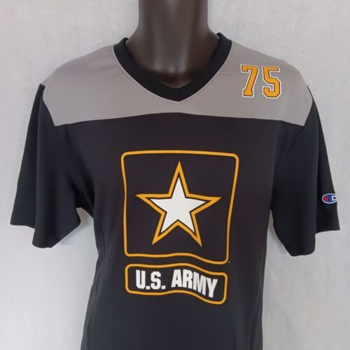 Primary image for Champion Army Football Jersey Large Black Gold #75